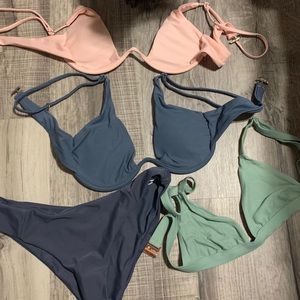 3 bikini tops and 1 pair of bottoms from Zaful/Pac
